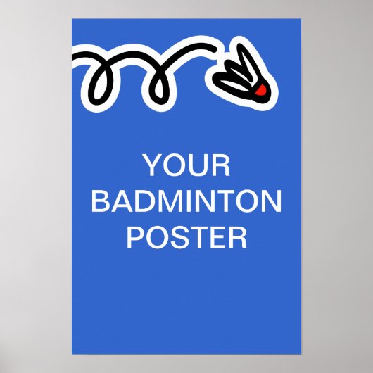 Aangepaste badminton poster afdrukken (Voorkant)