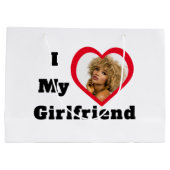 Aangepaste Bae-foto Ik hou van mijn Vriendin Groot Cadeauzakje (Achterkant)