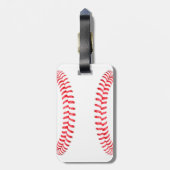 Aangepaste bagage labels voor honkbal (Achterkant verticaal)