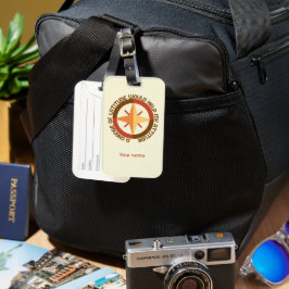 Aangepaste Bagagelabel Aangepaste naam backpacker