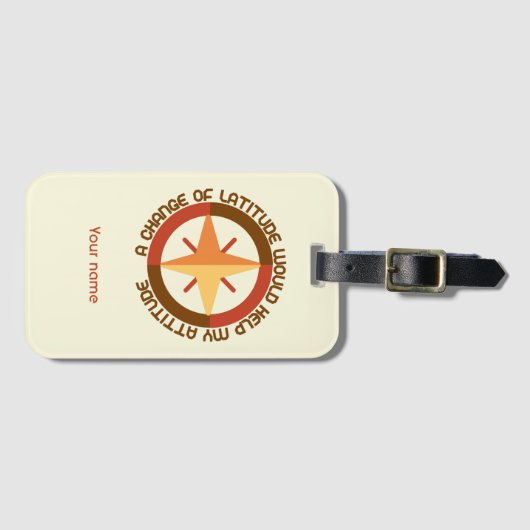 Aangepaste Bagagelabel Aangepaste naam backpacker (Voorkant (horizontaal))