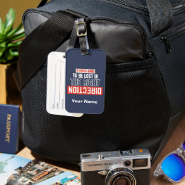 Aangepaste Bagagelabel Aangepaste naam backpacker