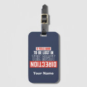 Aangepaste Bagagelabel Aangepaste naam backpacker (Voorkant (verticaal))