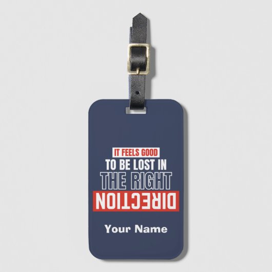 Aangepaste Bagagelabel Aangepaste naam backpacker (Voorkant (verticaal))