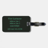 Aangepaste bagagelabel met New Orleans-muziek (Achterkant horizontaal)