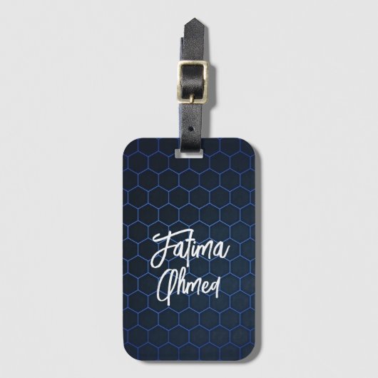 Aangepaste Bagagelabel trendy eenvoudige chique ty (Voorkant (verticaal))