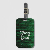 Aangepaste Bagagelabel trendy eenvoudige chique ty (Voorkant (verticaal))