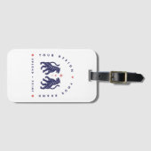 Aangepaste bagagelabel | Uw ontwerp uploaden (Voorkant (horizontaal))