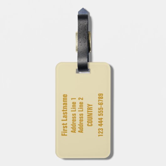 Aangepaste bagagelabel voor bier (Achterkant verticaal)