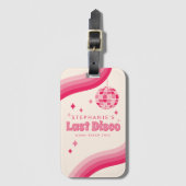 Aangepaste bagagelabel voor laatste disco vrijgeze (Voorkant (verticaal))