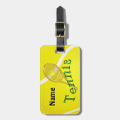 Aangepaste Bagagelabels Tennis, Tennis Bag-Labels (Voorkant verticaal)