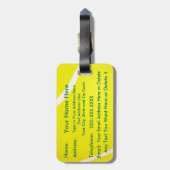 Aangepaste Bagagelabels Tennis, Tennis Bag-Labels (Achterkant verticaal)