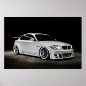 Aangepaste Bagged Widebody BMW 1 reeks Poster (Voorkant)