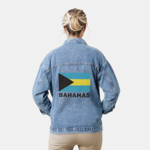 Aangepaste Bahama-markering voor tekst Denim Jacket