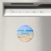 Aangepaste Bahama's vakantie strand Magneet (Insitu (Vaatwasser))