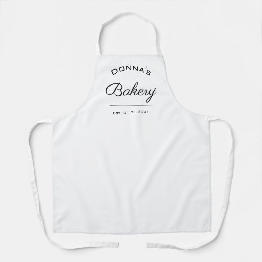 Aangepaste Bakery Apron Schort (Voorkant)