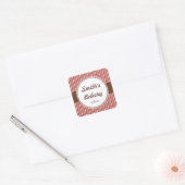 Aangepaste Bakery Stripes Stickers (Envelop)