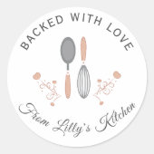 Aangepaste bakken kleine bedrijven sticker (Voorkant)