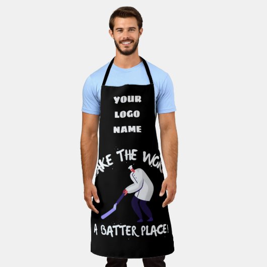 Aangepaste bakken Schort (Gedragen)