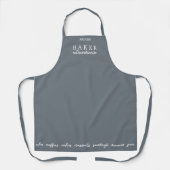 Aangepaste bakker Extraordinaire grijs medium Schort (Voorkant)