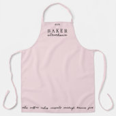 Aangepaste bakker Extraordinaire Roze Grote Schort (Voorkant)