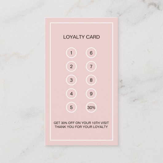 Aangepaste bakkerij banketbakkerij taart winkel klantenkaartje (Achterkant)