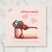 Aangepaste bakkerij bedankkaartje bedankjes labels (Voorkant)