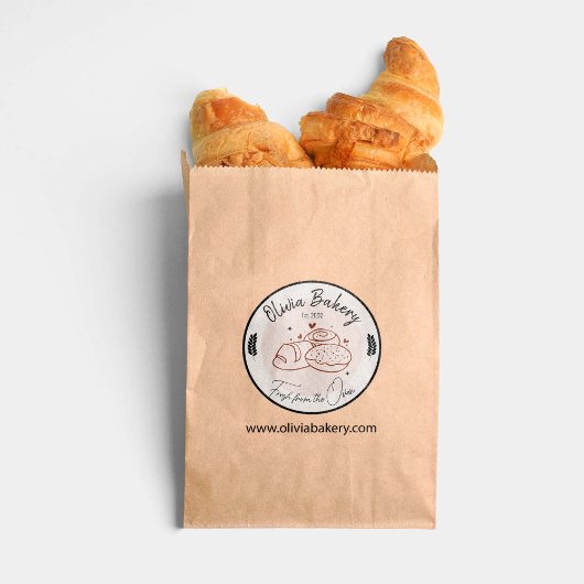 Aangepaste bakkerij Business Home Opstarten Ronde Sticker