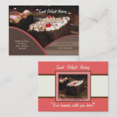 Aangepaste bakkerij/catering-Visitekaartje Visitekaartje (Voorkant / Achterkant)