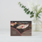 Aangepaste bakkerij/catering-Visitekaartje Visitekaartje (Staand voorkant)