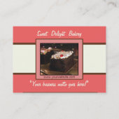 Aangepaste bakkerij/catering-Visitekaartje Visitekaartje (Achterkant)