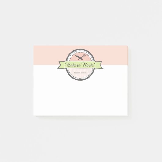 aangepaste bakkerij- en rolpenbakken post-it® notes (Voorkant)