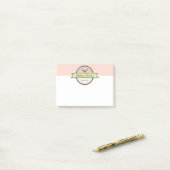 aangepaste bakkerij- en rolpenbakken post-it® notes (Op bureau)