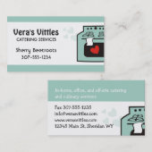 Aangepaste bakkerij in de vorm van bakkerij met kl visitekaartje (Voorkant / Achterkant)