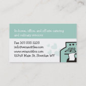 Aangepaste bakkerij in de vorm van bakkerij met kl visitekaartje (Achterkant)