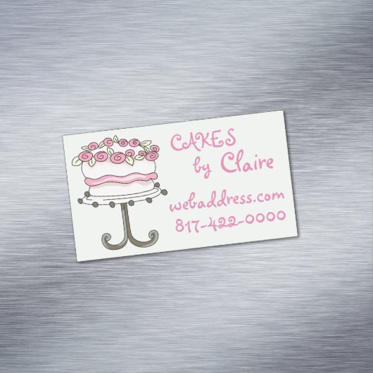 Aangepaste bakkerij magnetisch visitekaartje (Voorbeeld)