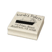 Aangepaste bakkerij Marionberry Blueberry Pie Rubberstempel (Stempel)