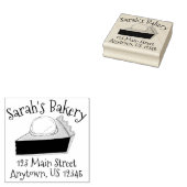 Aangepaste bakkerij Marionberry Blueberry Pie Rubberstempel (Gestempeld)