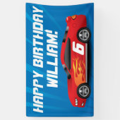 Aangepaste bakkerij met autowagen spandoek (Verticaal)