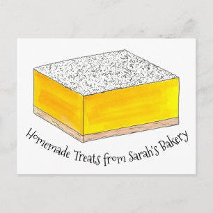 Aangepaste bakkerij met gelaatsverklaring op het P Briefkaart