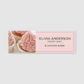 Aangepaste Bakkerij Snoepgoed Cake Shop Zakelijk Naamplaatje (Voorkant)