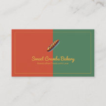 Aangepaste Bakkerij Terracotta, Groen, Mosterdgeel