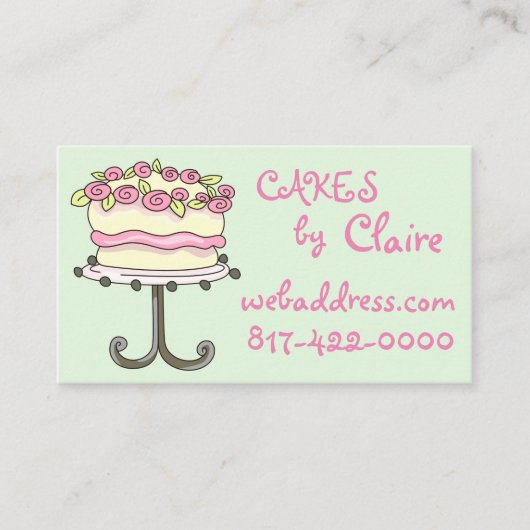 Aangepaste bakkerij visitekaartje (Voorkant)