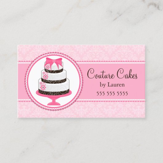 Aangepaste bakkerij voor coupures visitekaartje (Voorkant)