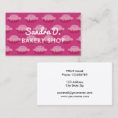 Aangepaste bakkerij winkel visitekaartje sjabloon  (Voorkant / Achterkant)