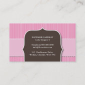 Aangepaste bakkerijkaarten visitekaartje (Achterkant)