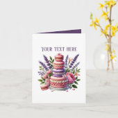 Aangepaste bakkerijkoekjes leuk kaart (Gele Bloem)