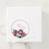 Aangepaste bakkerijproducten met eenvoudige qr-cod bedankjes labels (In situ)