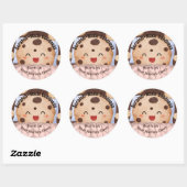 Aangepaste bakkerijsticker | Van scratch gemaakte Ronde Sticker (Vel)