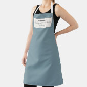 Aangepaste bakkernaam Stone Blue Chef of Staff Apr Schort (Insitu)